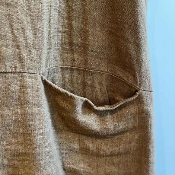 Beaton Linen Sleeveless Dress. Size Large. - Picture 2 of 4